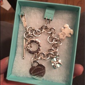 Tiffany & Co toggle bracelet with rare charms VGUC